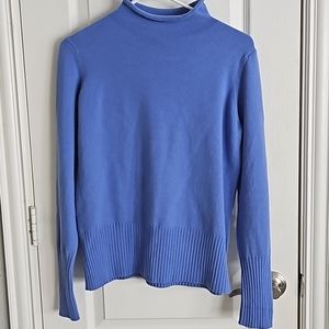 French Connection Funnel Neck Blue Sweater